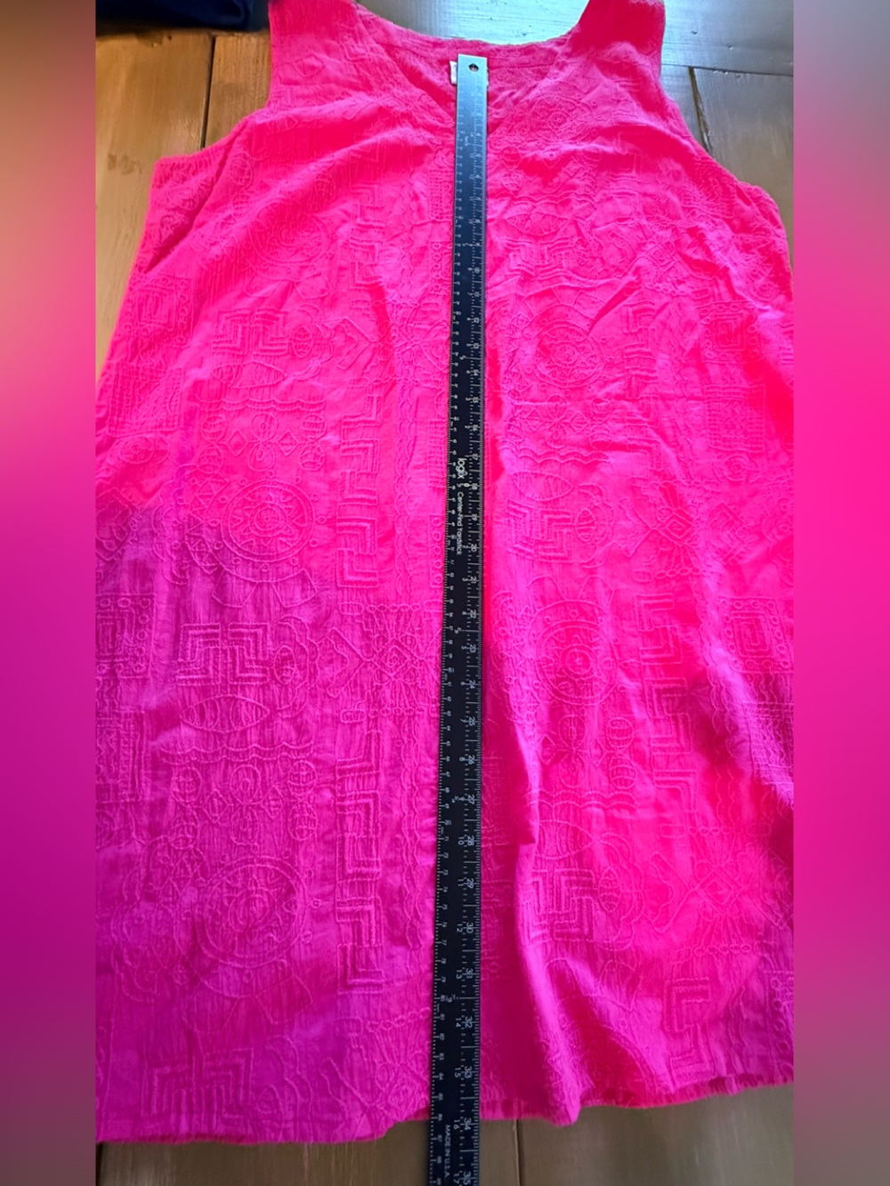 Sea Breeze California Hot Pink Crinkle Swim Cover Up Textured Beach USA Made - Picture 8 of 9
